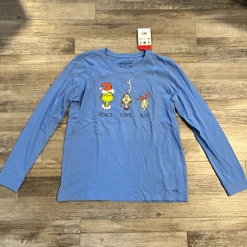 NWT Life is Good Grinch Long Sleeve Shirt